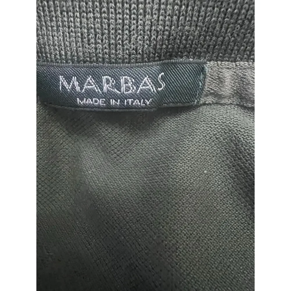 Marbas‎ Polo Shirt Men’s L Green Long Sleeves made in Italy Outdoors Preppy Y2K
